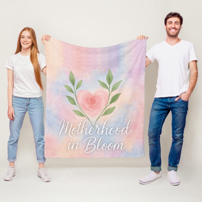 Polaire Couverture en molleton Motherhood in Bloom – Cadea (En situation)