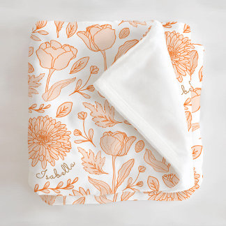 Polaire Couverture en molleton personnalisée avec motif fl