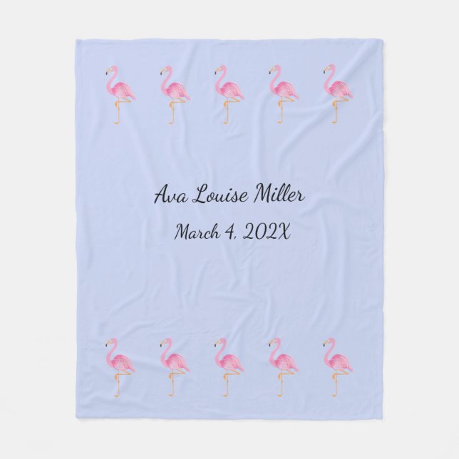 Polaire Couverture en molleton pour bébé monogramme (Devant)