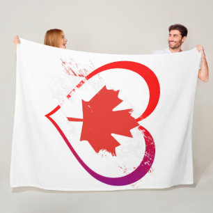 Polaire Couverture en molleton pour la Fête du Canada