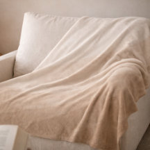 Couverture en molleton Taupe Ivory Horizon