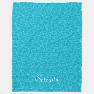Polaire Couverture en peluche à motif d'eau turquoise
