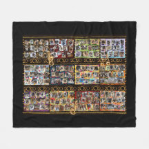 Couverture en peluche avec tous les collages