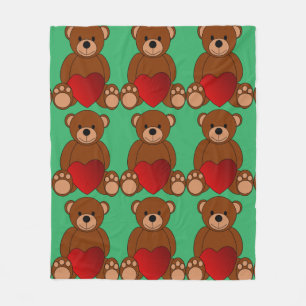 POLAIRE COUVERTURE EN PELUCHES D'OURS