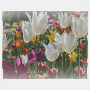 Polaire Couverture en polaire/tulipes
