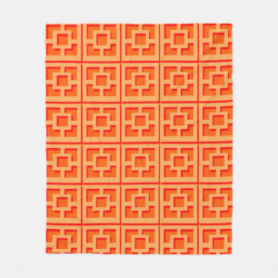 Polaire Couverture en toison orange rétro