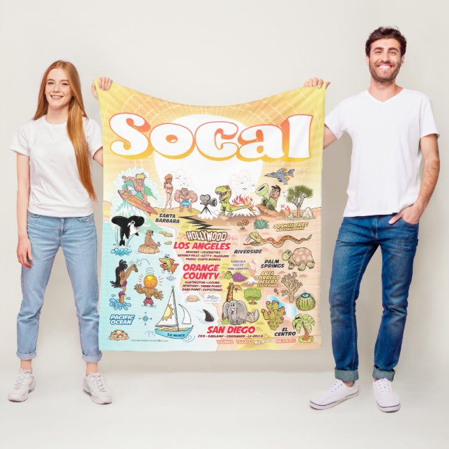 Polaire Couverture en toison SoCal moyenne (En situation)