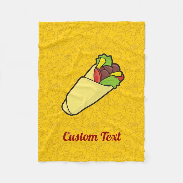 Polaire Couverture en toison tortilla Sandwich Wrap (Devant)