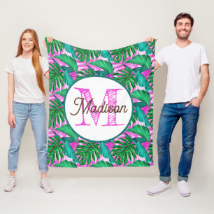 Polaire Couverture en toison tropicale personnalisée