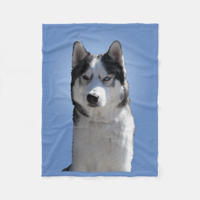 Polaire Couverture enrouée d'ouatine de chien de traîneau (Devant)