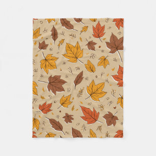 Polaire Couverture Feuilles d'automne