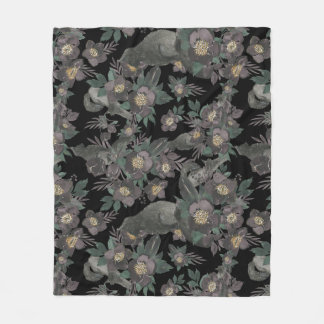 Polaire Couverture florale confortable