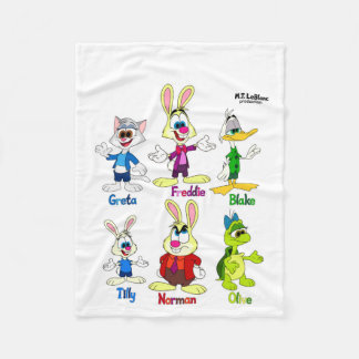 Polaire Couverture Freddie Bunny et ses amis