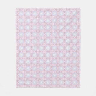 Polaire Couverture géométrique Pastel doux - Rose & Lavand