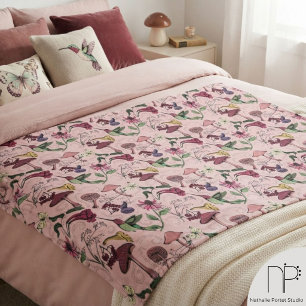 Polaire Couverture Hummingbird Jardin de Printemps