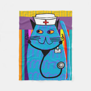 Polaire Couverture IV d'ouatine de chat d'infirmière