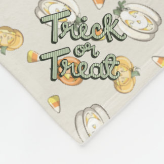 Polaire Couverture jetée « Trick Or Treat » pour le jardin