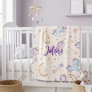 Polaire Couverture licorne personnalisée