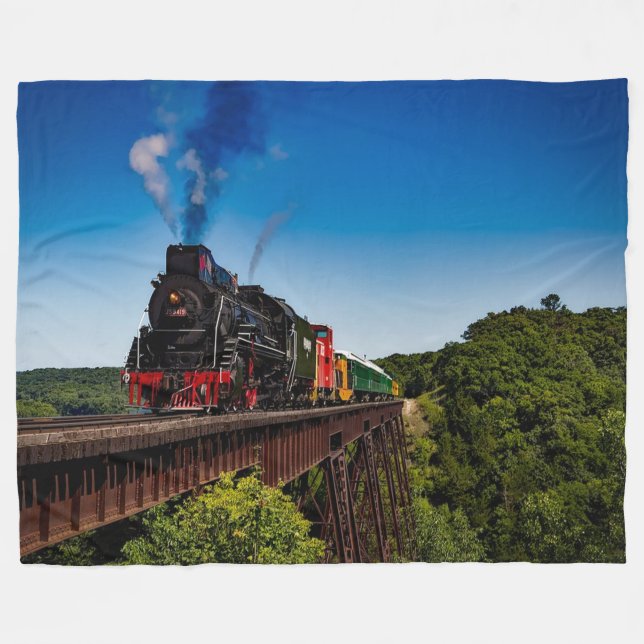 Polaire Couverture locomotive d'ouatine de train (Devant (Horizontal))