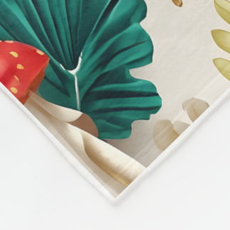Polaire Couverture Luxe 3D Peacock Garden
