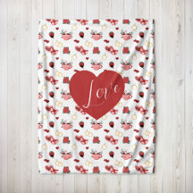 Couverture mignonne de la Saint-Valentin avec un c