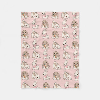 Polaire Couverture mignonne de lapin