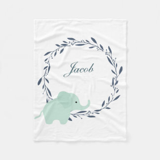 Polaire Couverture mignonne d'ouatine d'éléphant