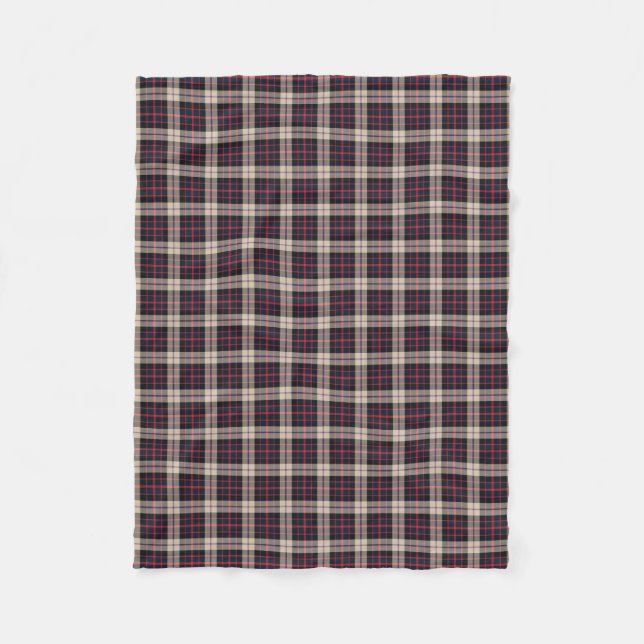 Polaire Couverture moderne d'ouatine de tartan de (Devant)