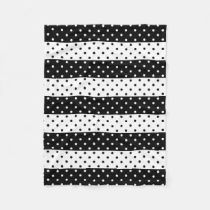 Polaire Couverture monochrome d'ouatine de pois