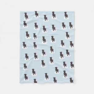 Polaire Couverture noire d'ouatine de laboratoire