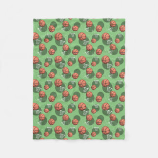 Polaire Couverture orientée d'ouatine de vert de motif de