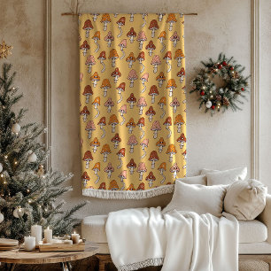 Polaire Couverture Pastel Groovy Design Cuivre & Marron 60