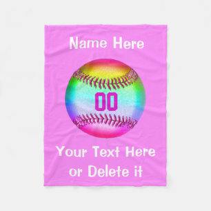 Polaire Couverture personnalisée d'ouatine du base-ball