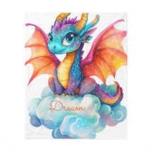 Couverture personnalisée fille dragon : Douce flan