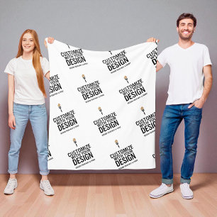 Polaire Couverture personnalisée minimale de marque d'entr