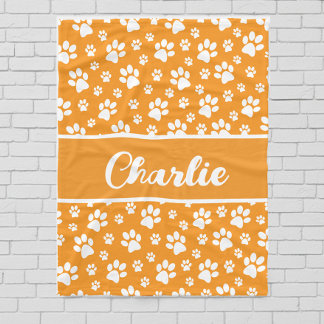 Polaire Couverture personnalisée pour chien à empreinte de