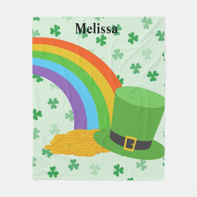 Polaire Couverture personnalisée St. Patrick's Day (Devant)