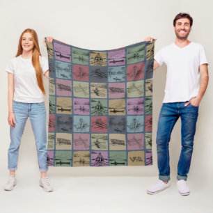 Polaire Couverture pour amateur de aviron Cadeau Jeté cosy