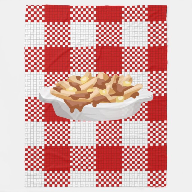Polaire couverture poutine plaid (Devant)