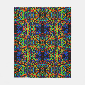 Polaire Couverture psychédélique d'ouatine de motif de
