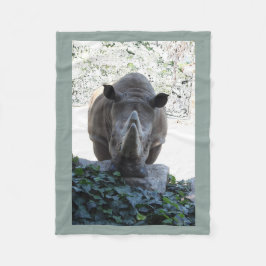 Polaire couverture _ rhinocéros