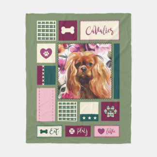 Polaire Couverture Ruby Cavalier| moyen| rose vert
