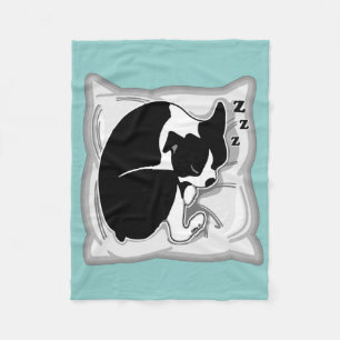 Polaire Couverture somnolente d'ouatine de Boston Terrier