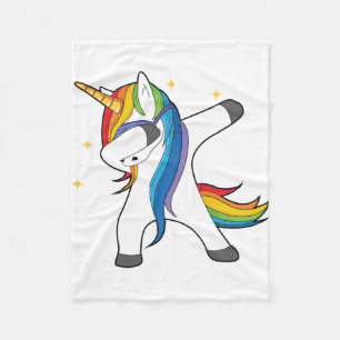 Polaire Couverture tamponnante de licorne mignonne unique