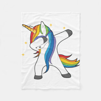 Polaire Couverture tamponnante de licorne mignonne unique