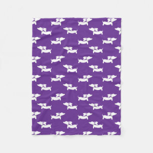 Polaire Couverture violette Dachshund pour Doxie Moms papa