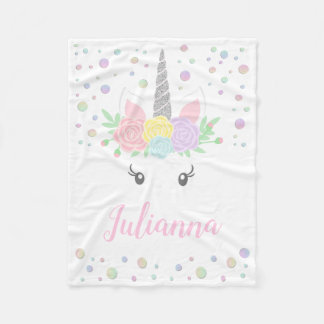Polaire Couverture visage de licorne