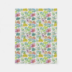 Polaire Crazy Cars Couverture pour enfants