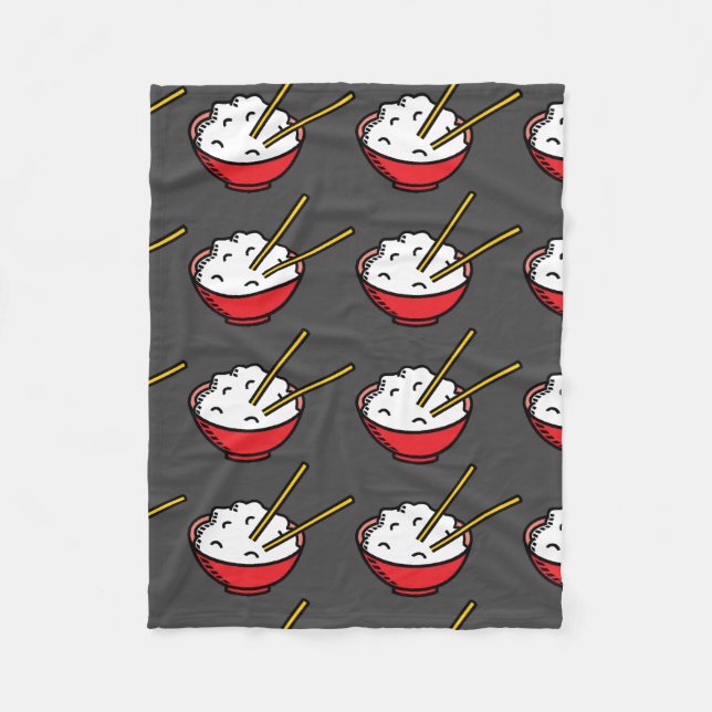 Polaire Cuvette de couverture d'ouatine de riz (Devant)