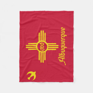 Polaire Drapeau d'Albuquerque, Nouveau-Mexique Couverture 
